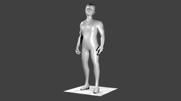 男性人体模特3D模型0