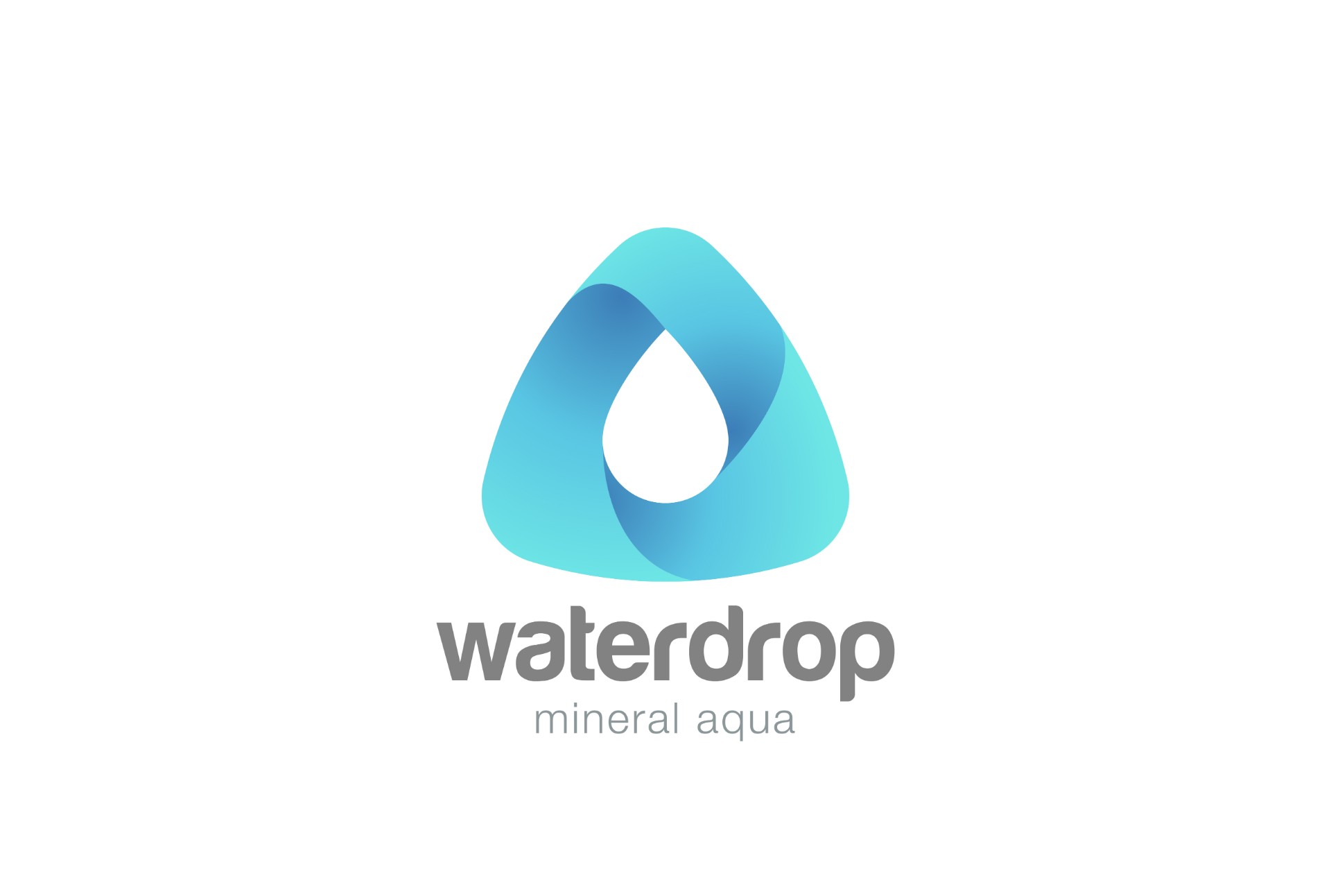 水滴标志Logo矢量图0