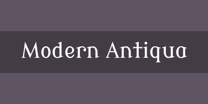 Modern Antiqua0