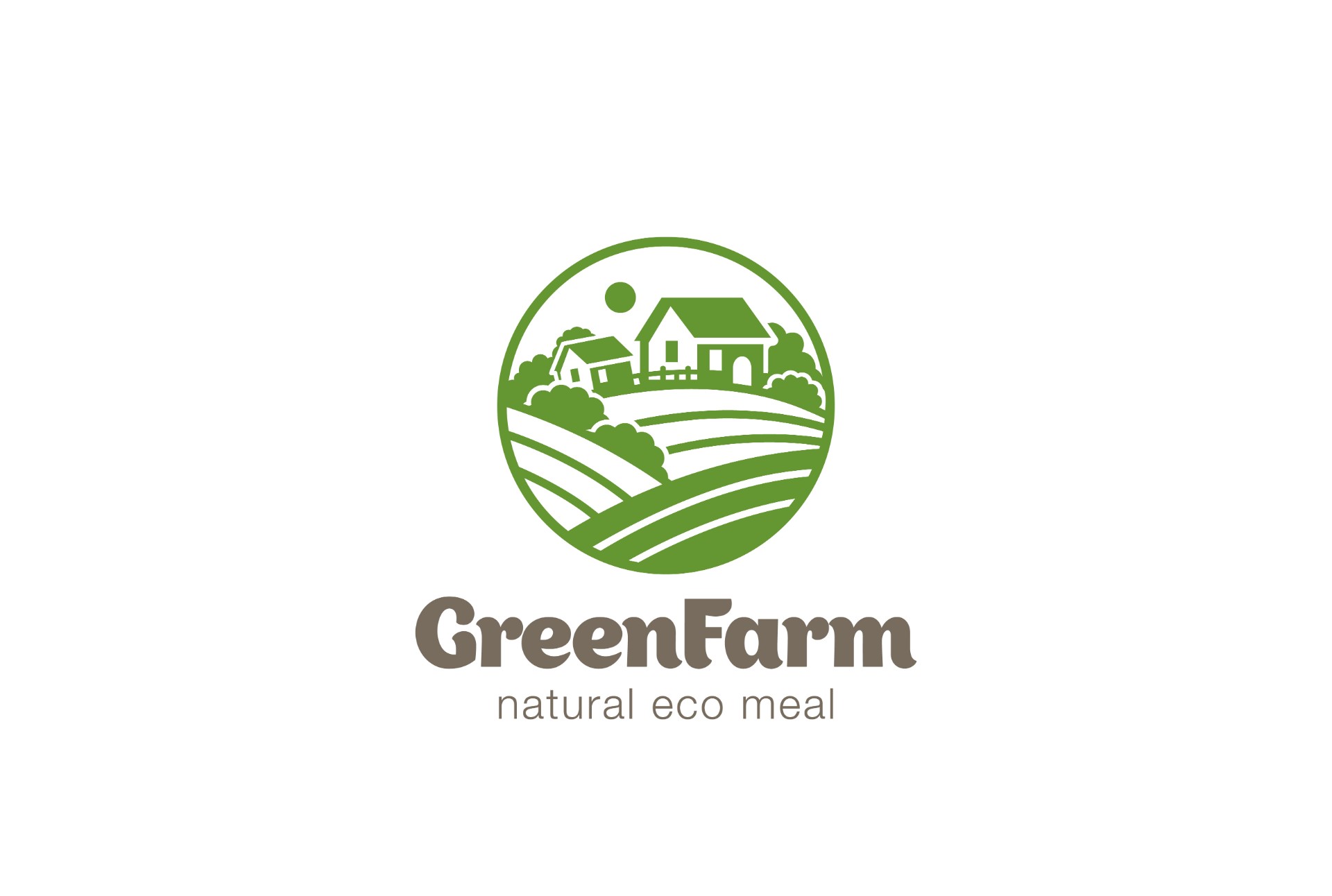 生态绿色农场Logo矢量图0