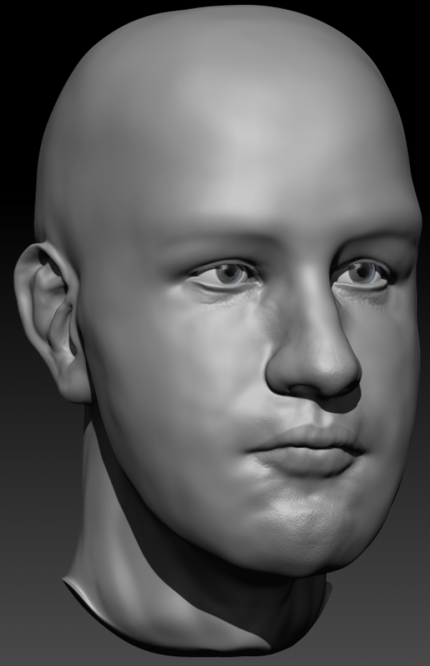 标志男性头部3D模型2