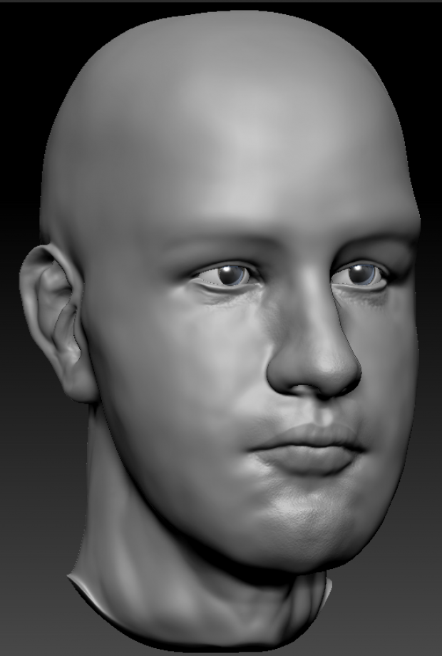 标志男性头部3D模型1
