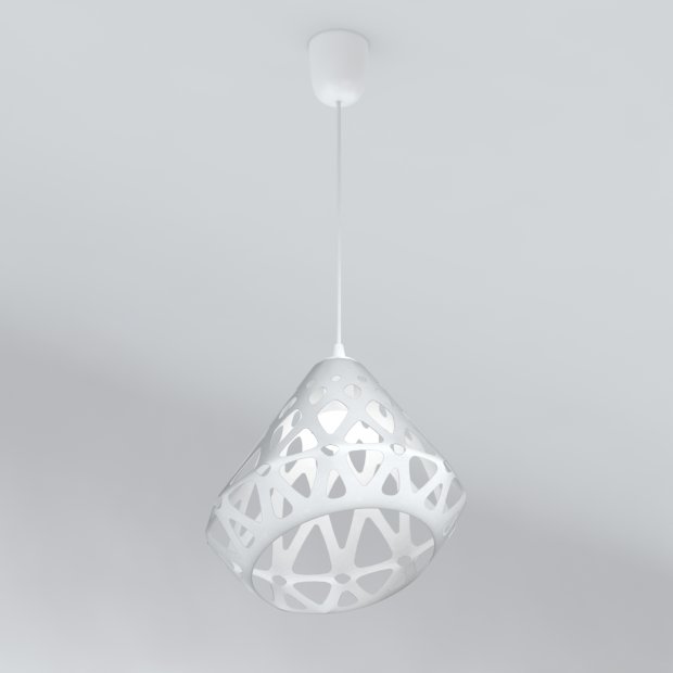 网状白色吊灯3D模型3