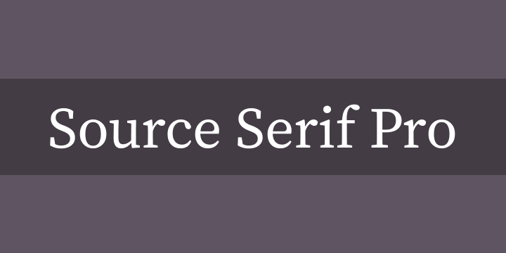 Source Serif Pro0