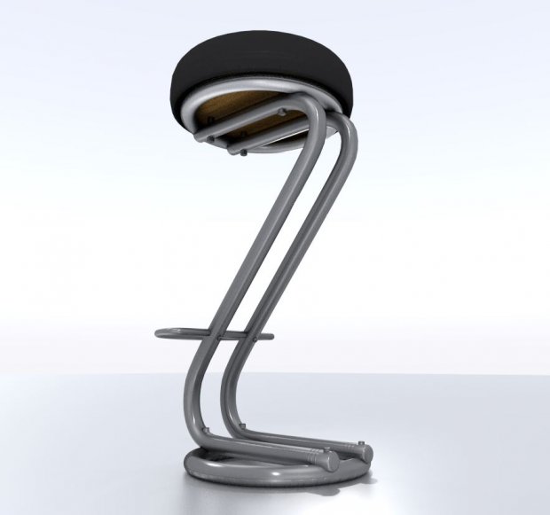 酒吧椅子3D模型1
