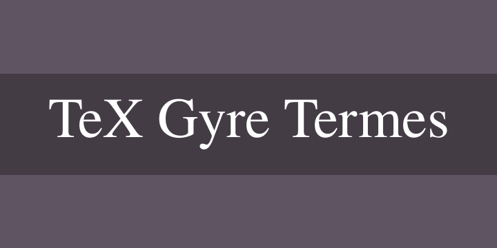 TeX Gyre Termes0