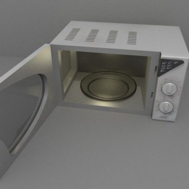 家用微波炉3D模型0