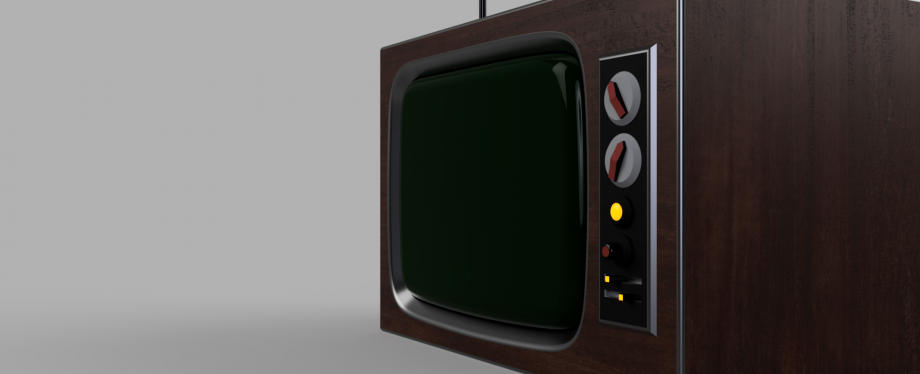 复古电视机3D模型1