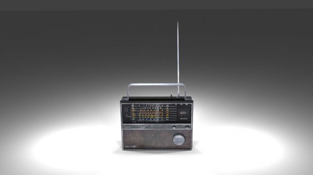 复古老式收音机3D模型0