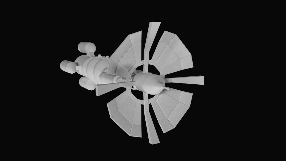 空间运输机3d模型1