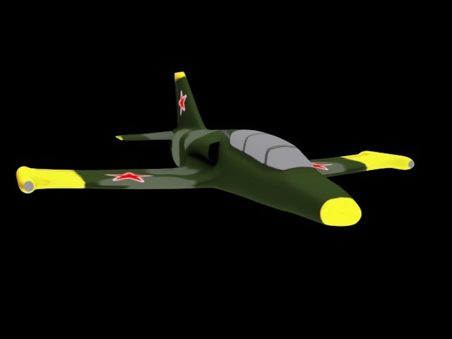 游戏卡通飞机3d模型0