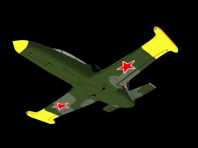 游戏卡通飞机3d模型3