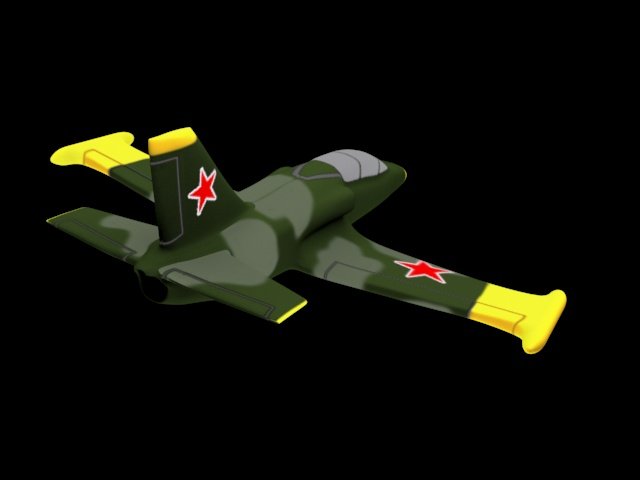 游戏卡通飞机3d模型4
