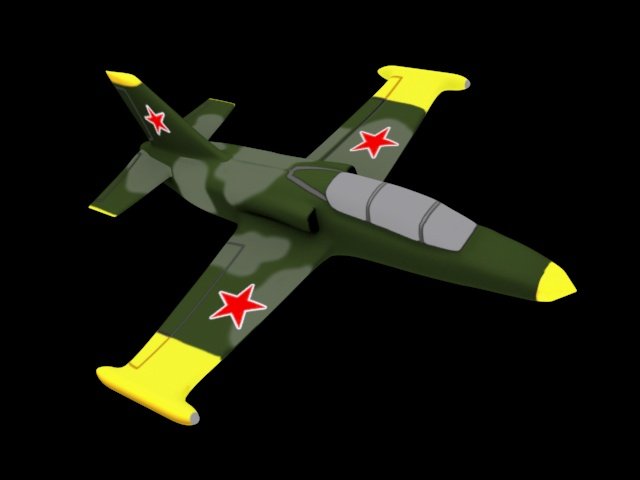 游戏卡通飞机3d模型1
