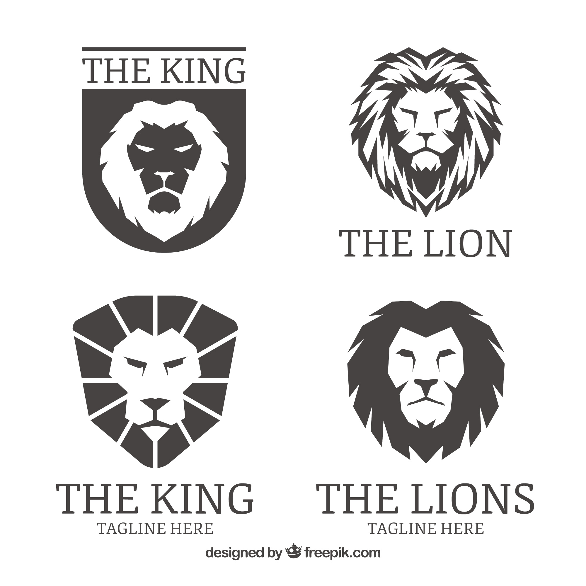 狮子头Logo矢量图0