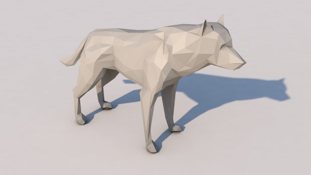 一只狼3D模型0