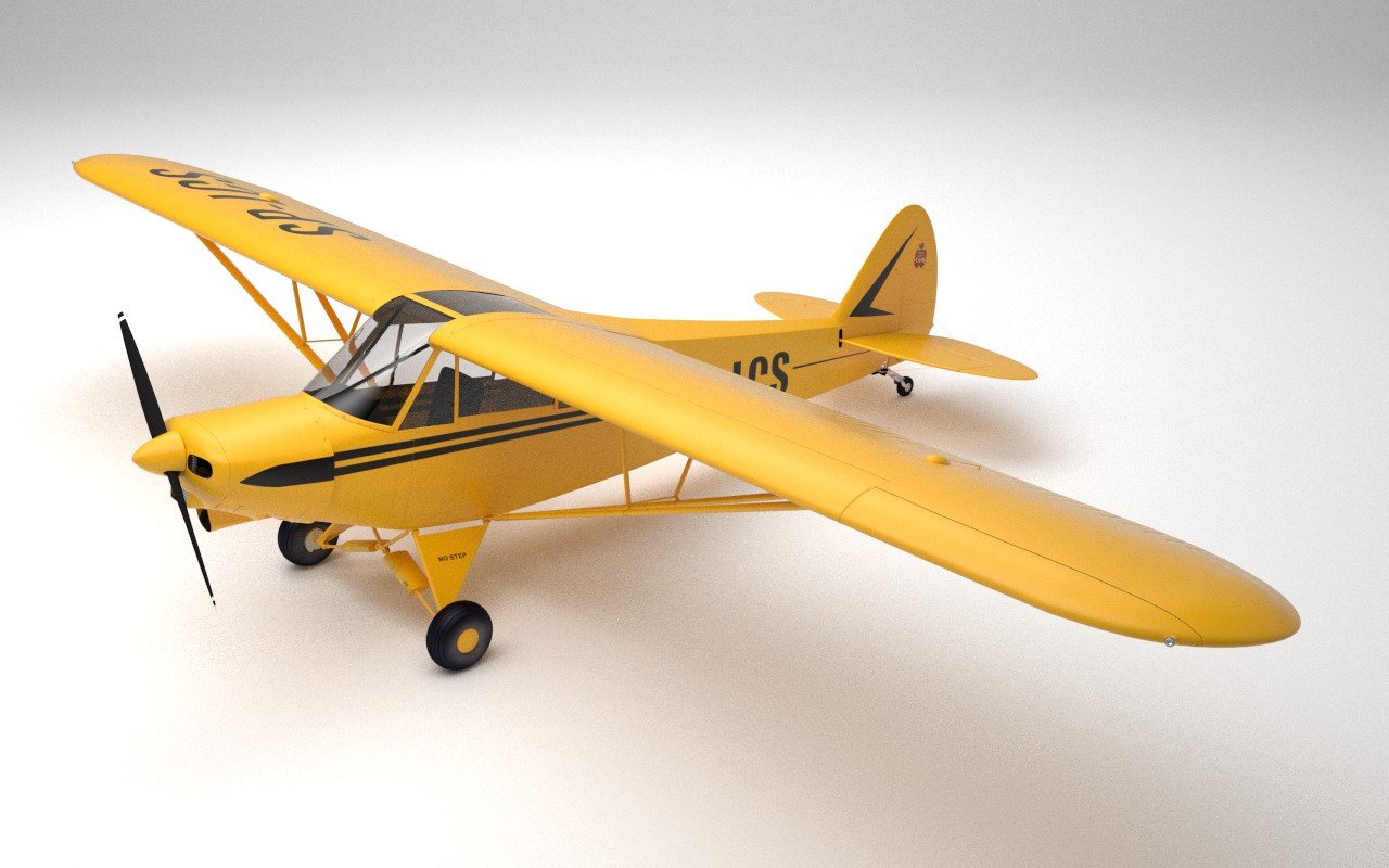 超小型飞机3d模型1
