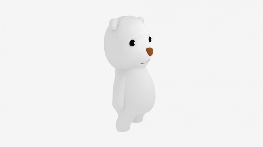 卡通白熊3D模型1
