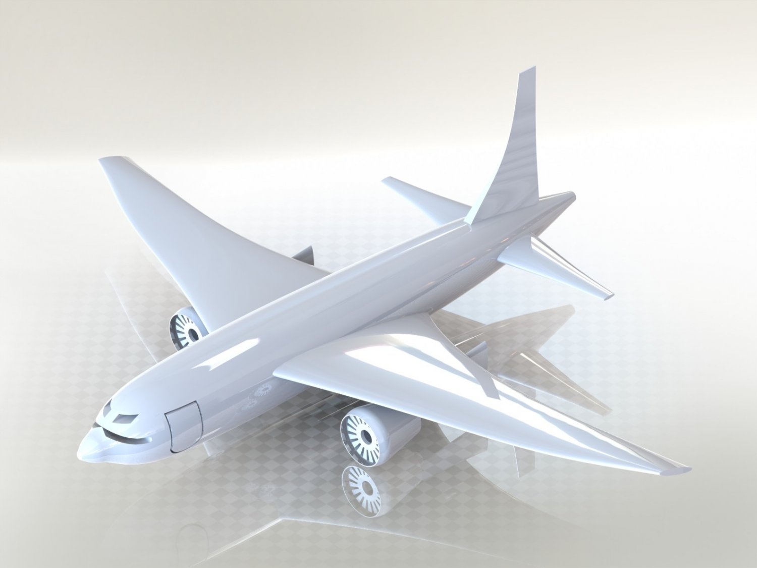 客机3d模型2