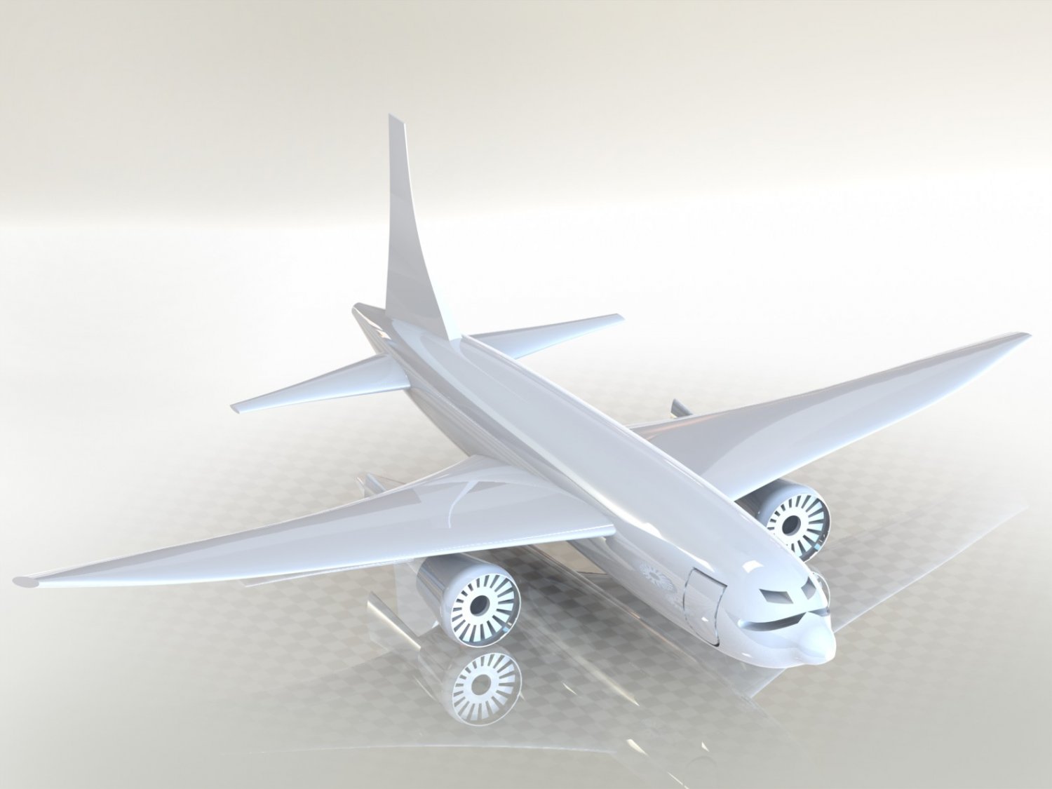 客机3d模型3