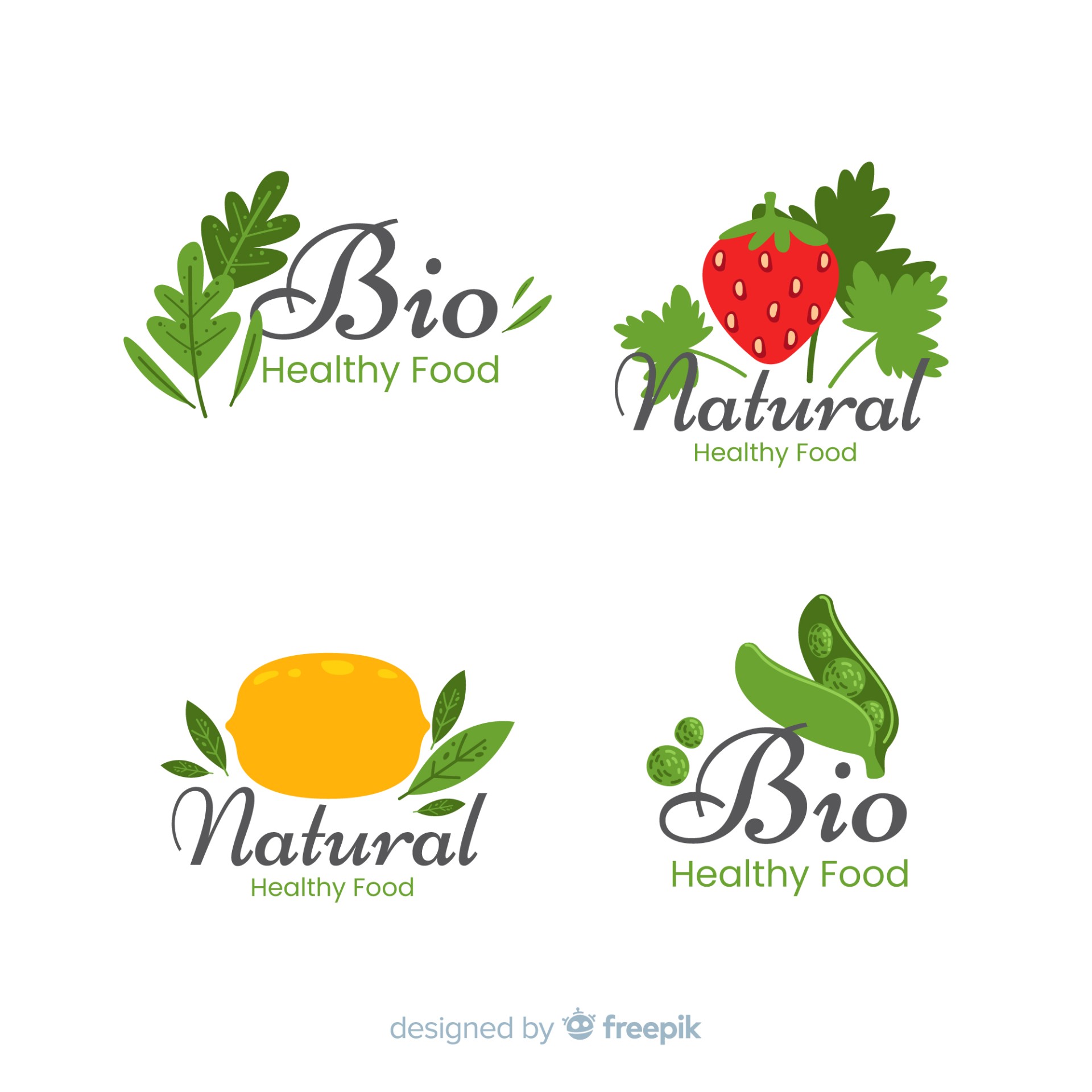 健康食品Logo矢量图0