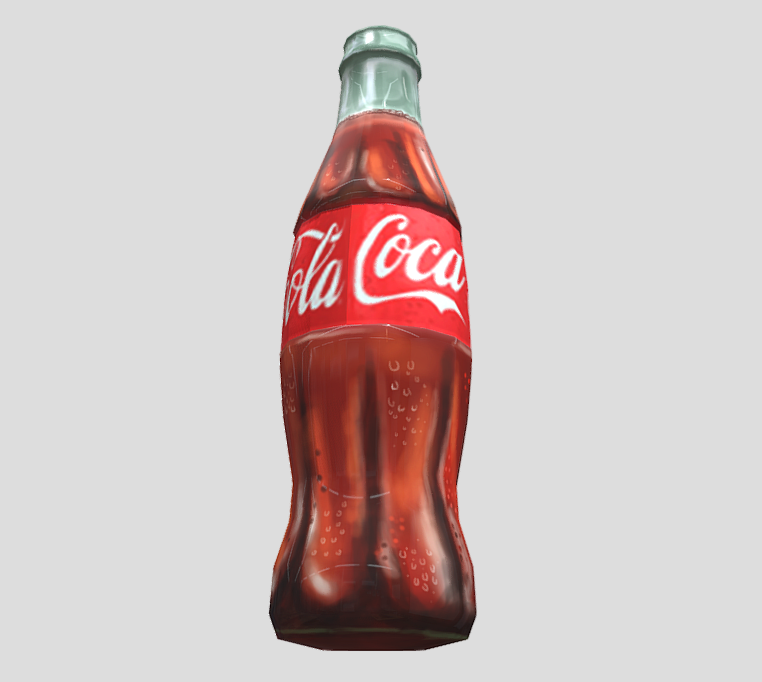 可乐玻璃瓶3d模型1