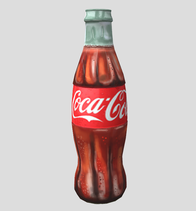 可乐玻璃瓶3d模型0