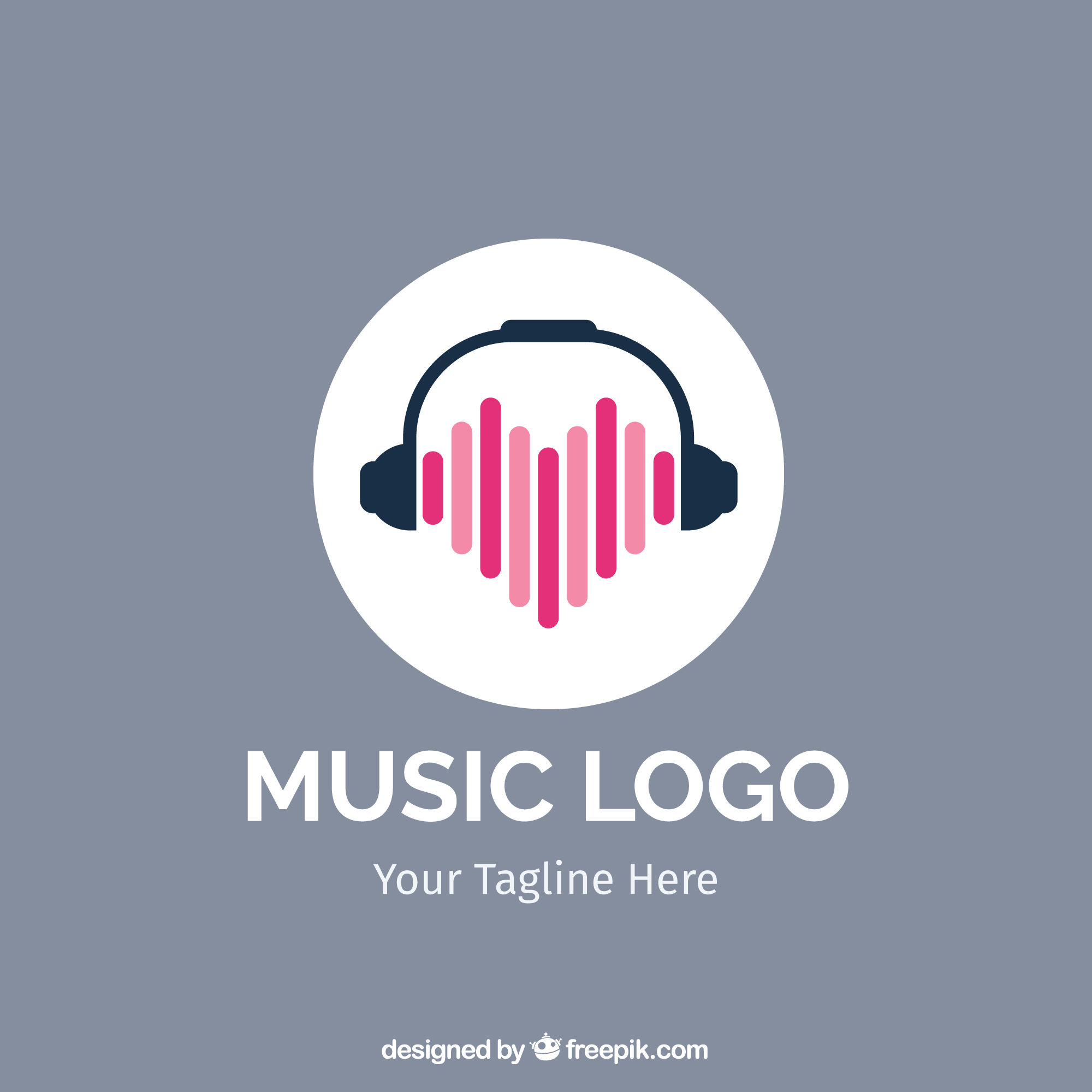 现代音乐标志Logo矢量图0