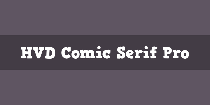 HVD Comic Serif Pro0