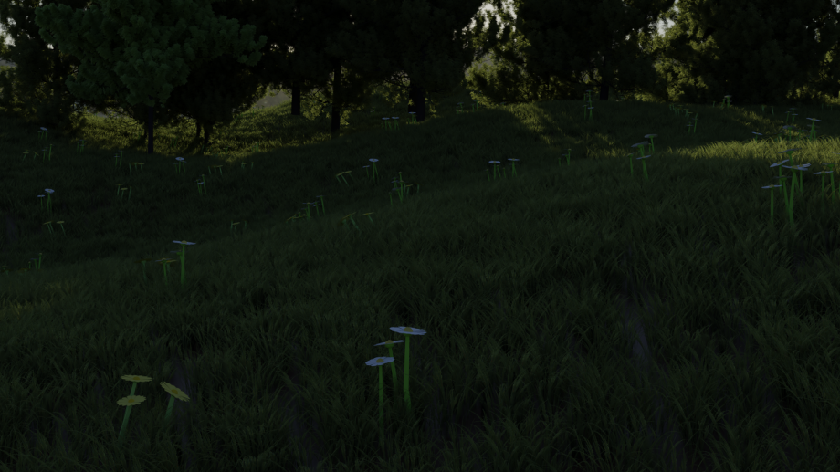 草地场景3D模型0