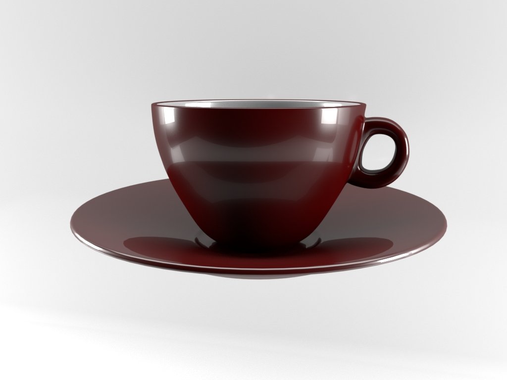 咖啡杯套装3d模型3