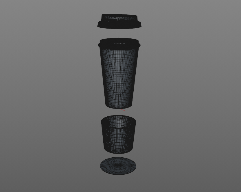 大杯咖啡杯3d模型2