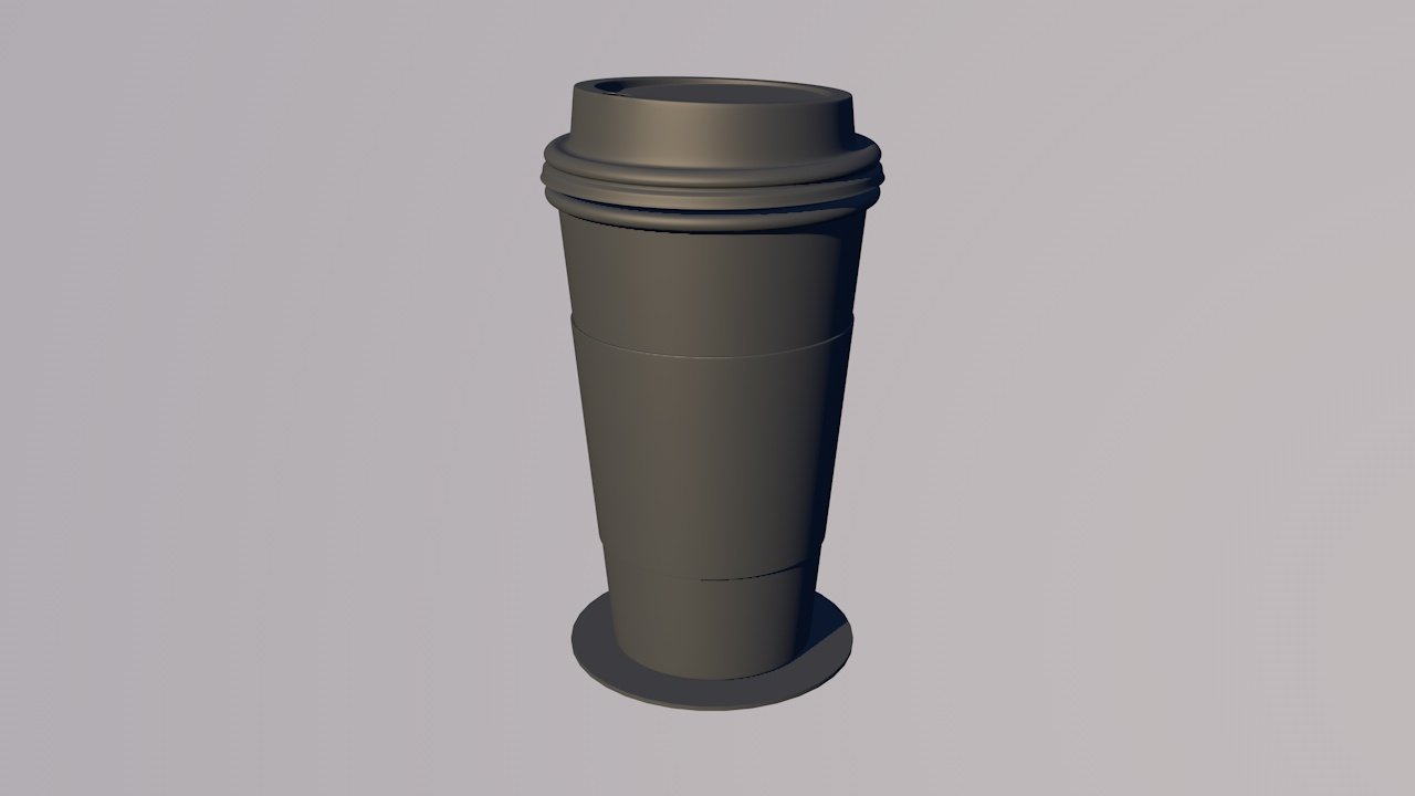 大杯咖啡杯3d模型0
