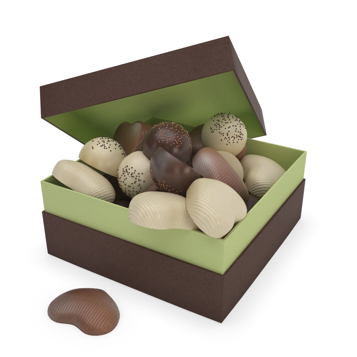 巧克力盒3d模型0