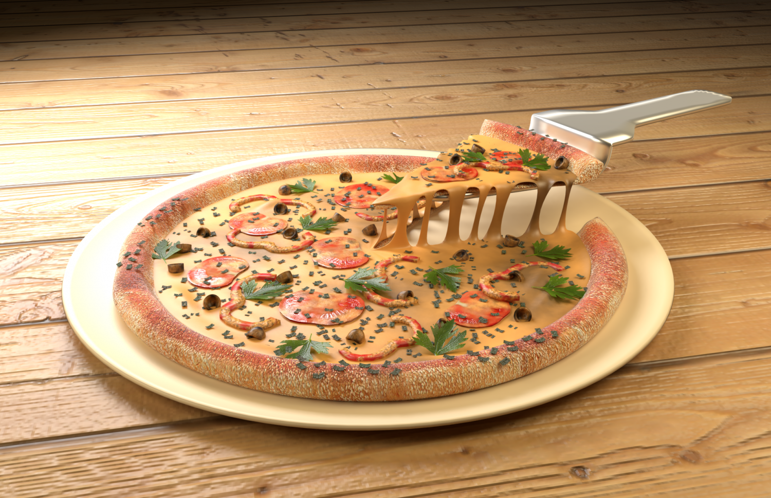 披萨3d模型0
