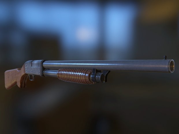 滑膛枪3D模型0