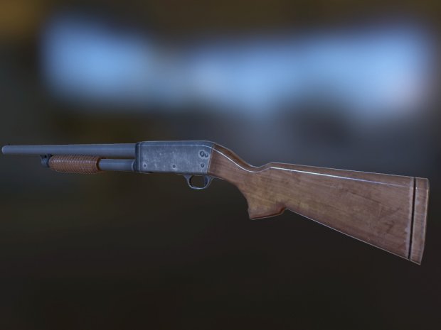 滑膛枪3D模型1