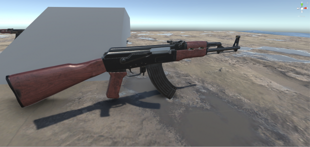 AK47自动步枪3D模型0