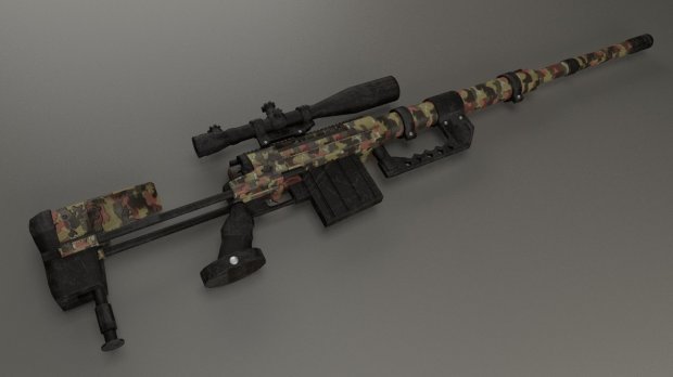 m200狙击步枪3D模型0