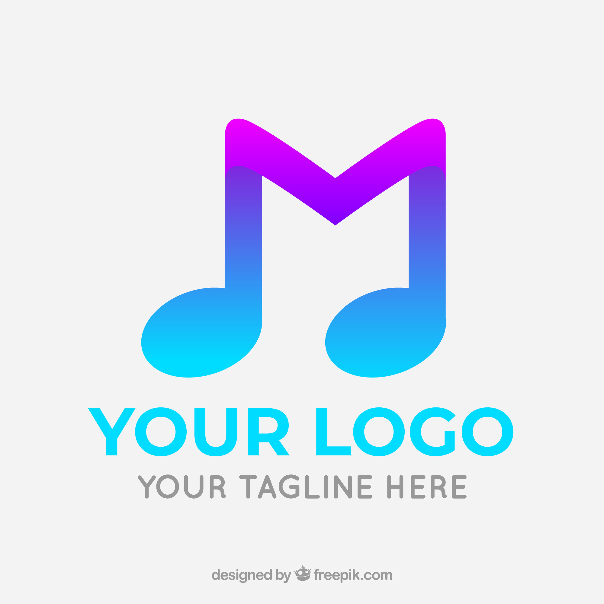 音乐符号标志Logo矢量图0