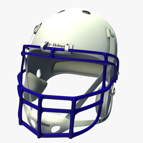 橄榄球头盔3D模型0