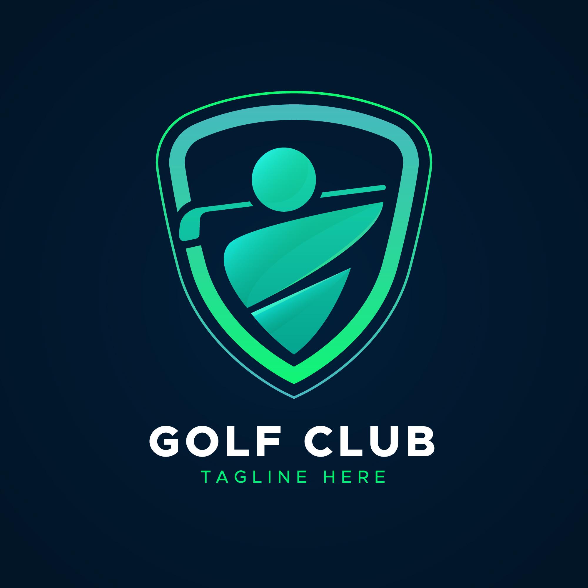 高尔夫俱乐部Logo矢量图0