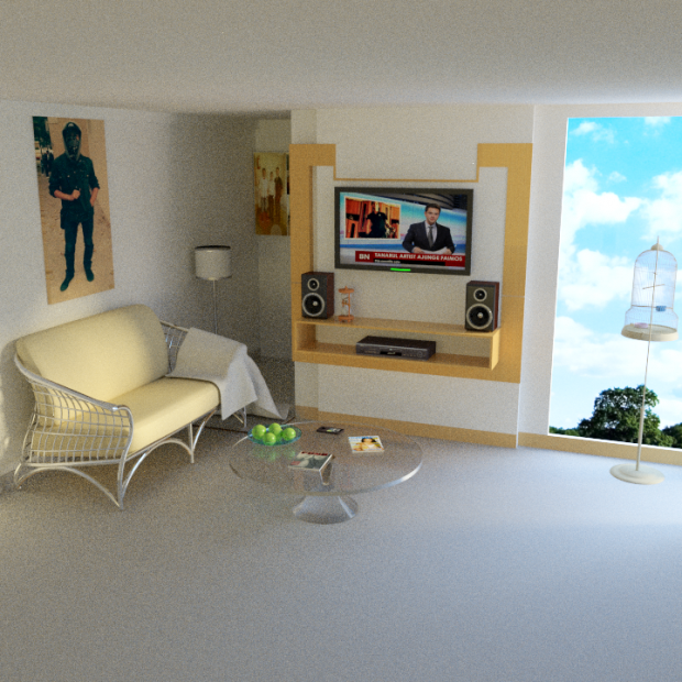 房间卧室3D模型0