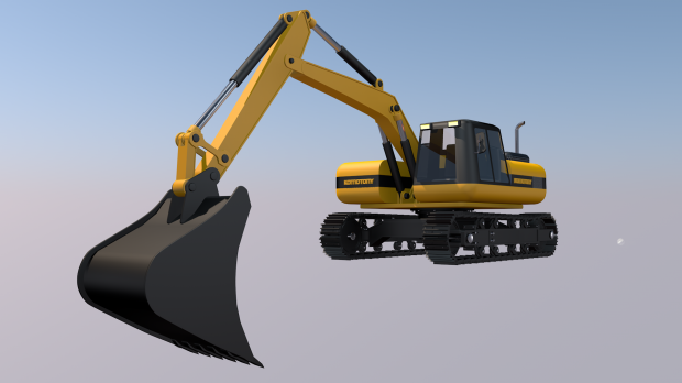 挖掘机3D模型0