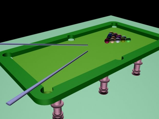 台球桌3D模型1