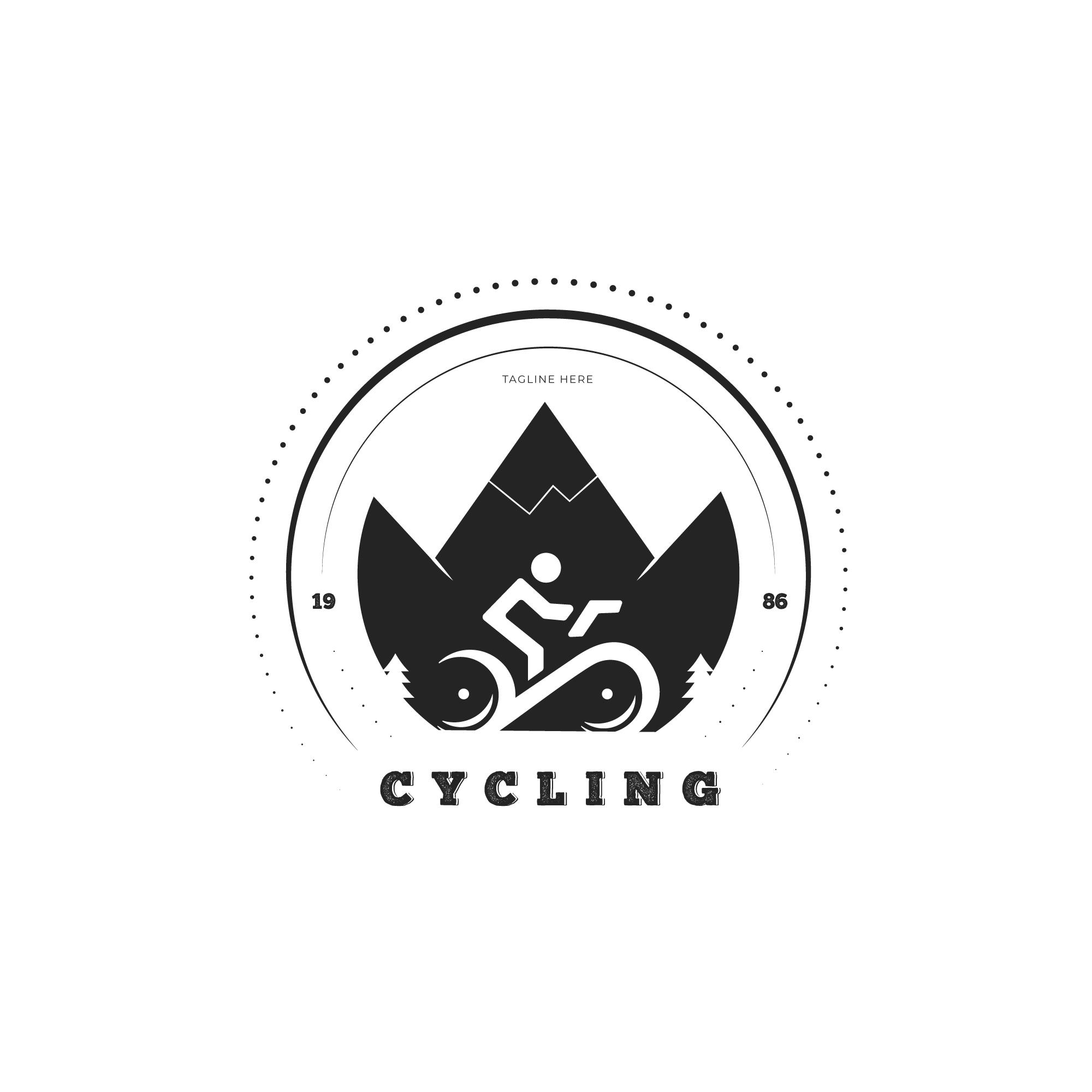 自行车标志Logo矢量图0