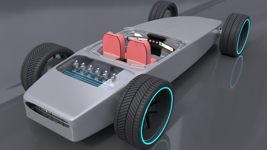 未来敞篷概念车3d模型2