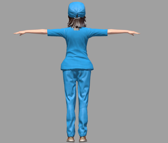 蓝色衣服的护士姐姐3