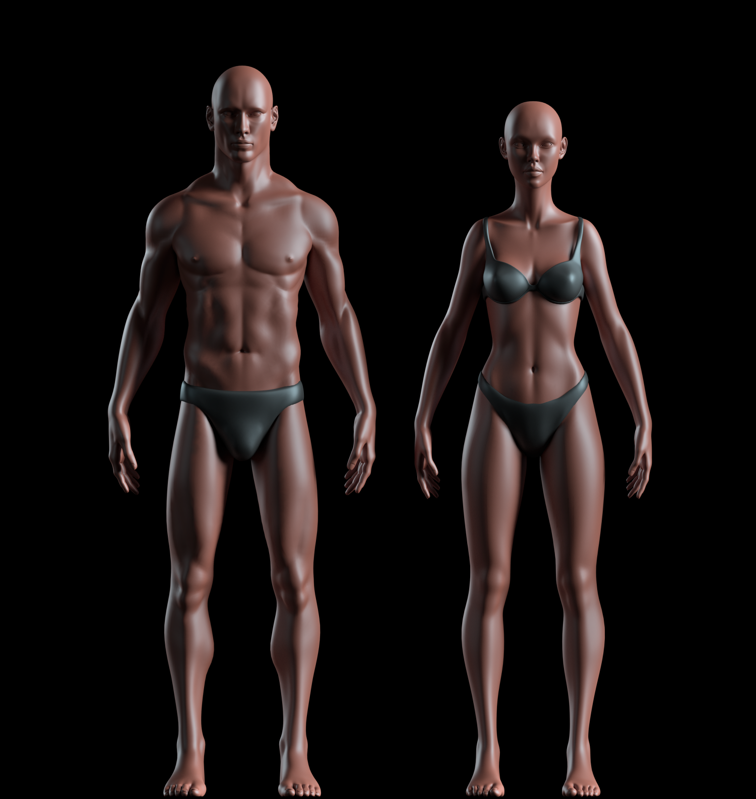 男女人体3d模型1