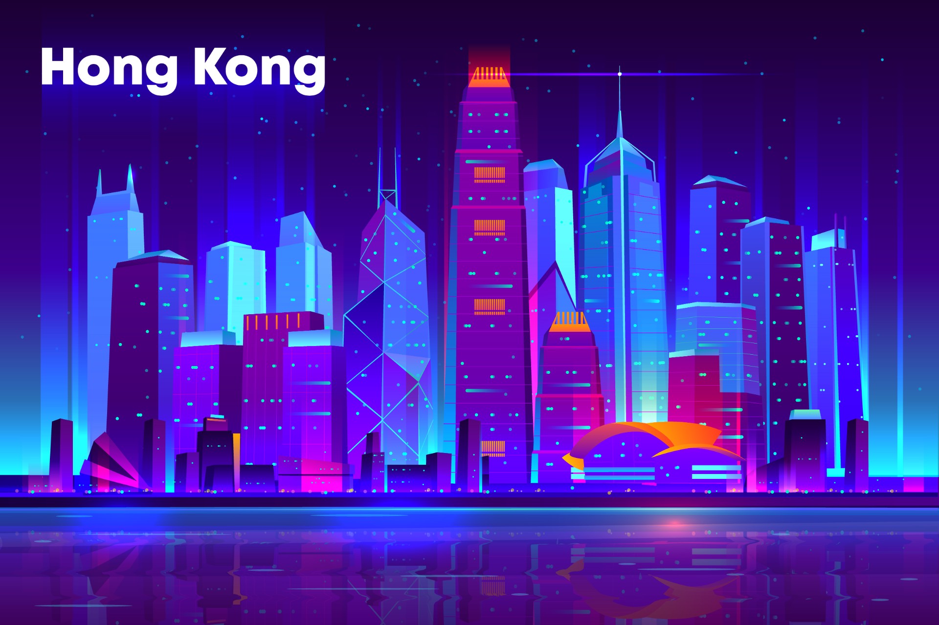紫色炫酷香港插图0